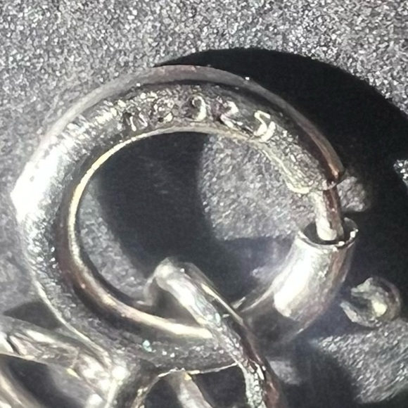 Sterling Silver CZ Fringe Pendant Necklace | Layered Drop Statement Jewelry - Picture 10 of 12